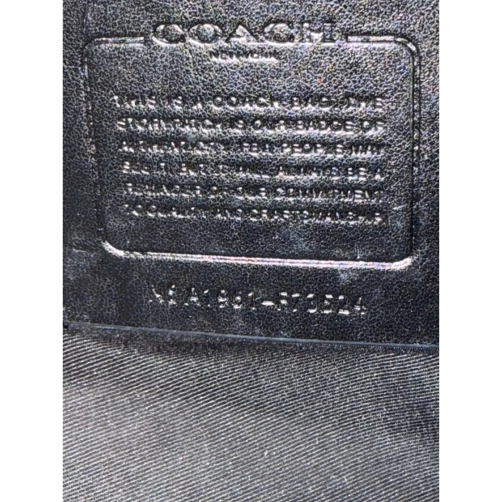 Coach Beckett Structured Briefcase Black Pebbled Leather Laptop Bag F73524 Mens